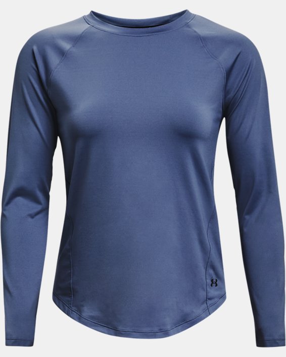 Women's UA RUSH™ Long Sleeve, Blue, pdpMainDesktop image number 5